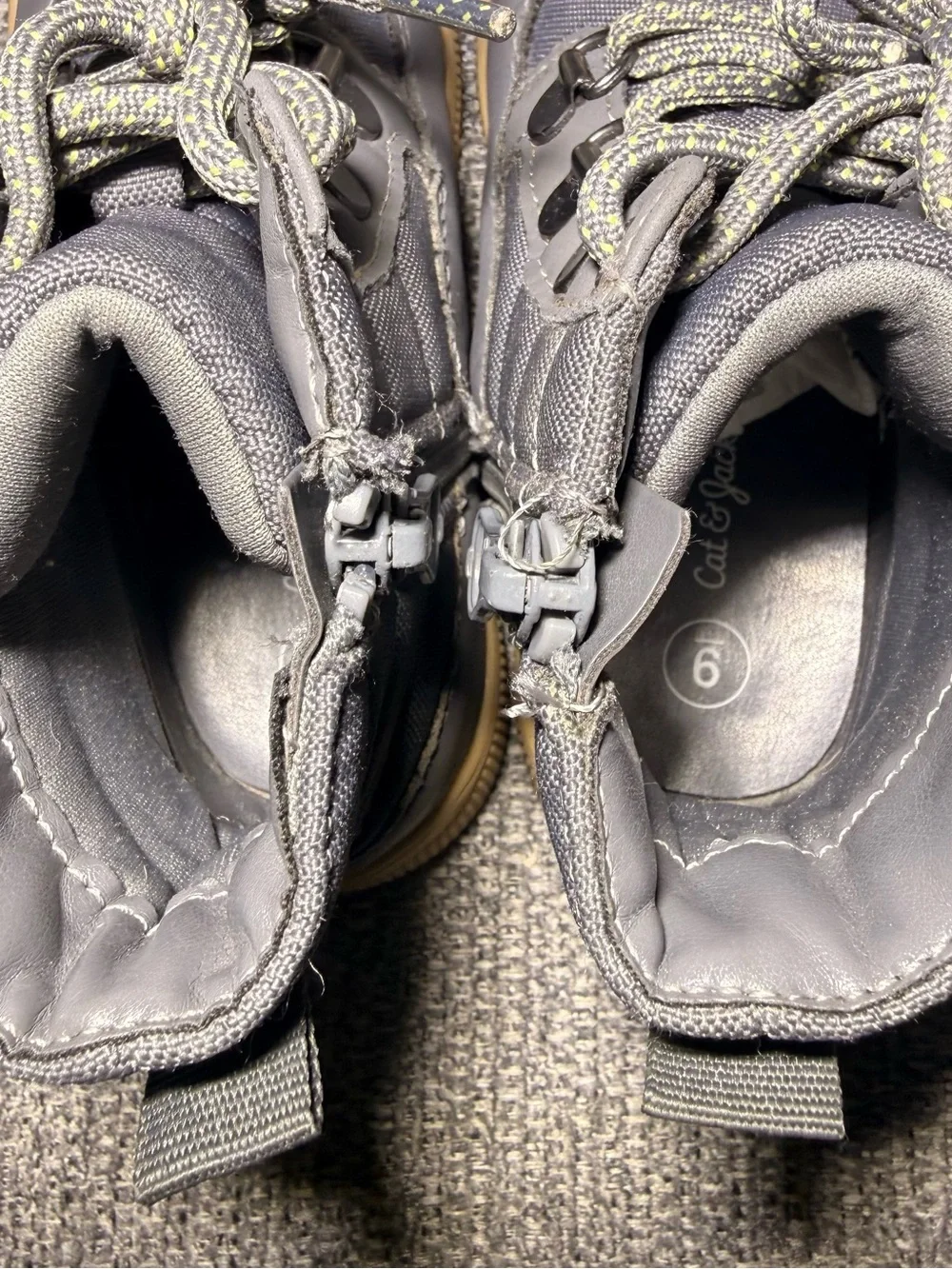 Toddler Fox Boots  Cat & Jack™ Charcoal Gray size 9